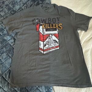 Comfort Colors Dark Gray Cowboy Graphic Tee